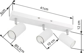 Globo 57911-3W - ROBBY 3xGU10/35W/230V fehér spotlámpa