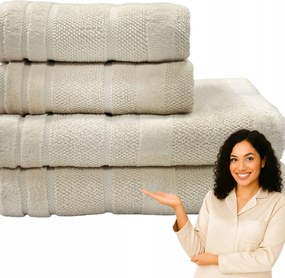 Arc Pamut fürdőlepedő 30x50 Krémszínű Frottír