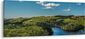 Kép - Tó az erdőben (120x50 cm)