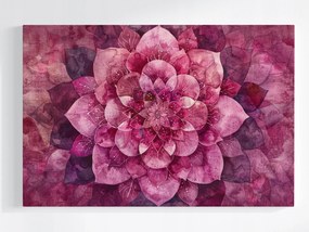 Poszter Rózsaszín Lótusz Mandala Szirmok Harmóniája 120x80