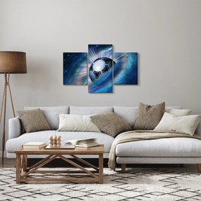 Kép - Futball a térben (90x60 cm)