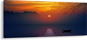 Híd képe naplementekor (120x50 cm)
