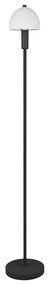 Fekete állólámpa üveg búrával (magasság 120 cm) Glenn – Reality