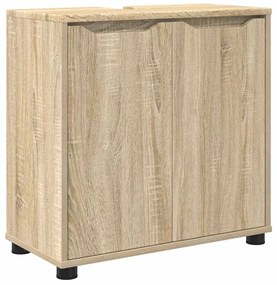 Fürdőszoba mosdószekrény Sonoma tölgy 60 x 30 x 60 cm Faanyag