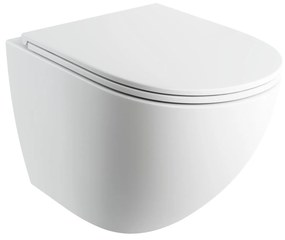 Omnires Ottawa miska WC wisząca z deską wolnoopadającą biały mat OTTAWACMWBM