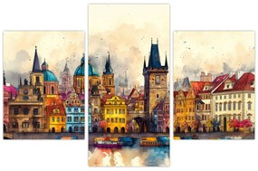 Kép - Ősz a festett városban (90x60 cm)