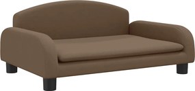 vidaXL barna szövet kutyaágy 70 x 45 x 30 cm