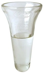 Leszúrható fém csapadékmérő állvány, mérő üveggel, 133 cm, 0,55 literes