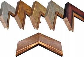 Képkeret, tükörkeret, fotókeret fából, 30x40 cm, 5,5-ös profil, 5,5 cm széles