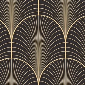 Gario Paraván Geometrikus absztrakció glamour stílusban Méret: 180 x 170 cm, Kivitelezés: Klasszikus paraván