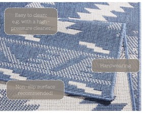 Malibu kék-krémszínű kültéri szőnyeg, 350 x 80 cm - NORTHRUGS