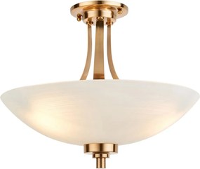 Endon glamour modern mennyezeti lámpa welles antik sárgaréz fehér end112438