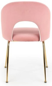 K-385 étkezőszék Világos rózsaszín bársony szövet