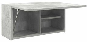 betonszürke szerelt fa fali fürdőszobaszekrény 60 x 25 x 30 cm