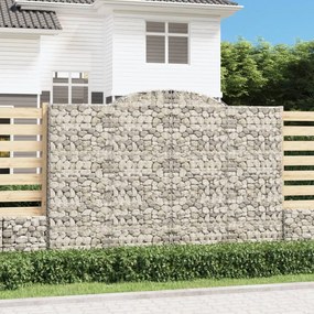 2 db íves horganyzott vas gabion kosár 300x50x200/220 cm