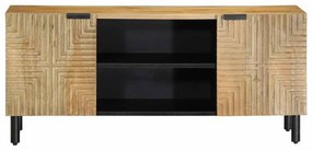 barna tömör mangófa TV-szekrény 105 x 33 x 46 cm