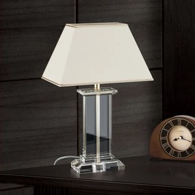 Orion LA 4-1202 - Kristály asztali lámpa VERONIQUE 1xE27/60W/230V krémes/átlátszó