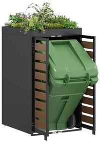 Hulladékgyűjtő tároló virágcserép tetővel 240L-es kukához