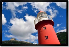 Poszterek keretben 60x40 Piros világítótorony