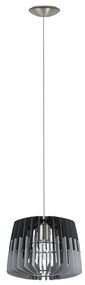 Eglo 96955 - Csillár zsinóron ARTANA 1xE27/60W/230V szürke/fekete 300mm