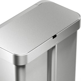 Simplehuman Érintésmentes, hangvezérlésű szemetes szelektív hulladékokhoz, 58 l, rozsdamentes acél