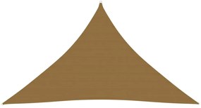 tópszínű HDPE napvitorla 160 g/m² 3,5 x 3,5 x 4,9 m