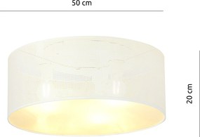 Emibig modern skandináv mennyezeti lámpa aston fehér fekete arany emi1147/3