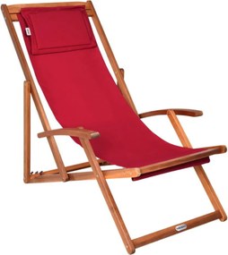 SIENA kerti nyugágy, 65x87x102cm, piros Casaria