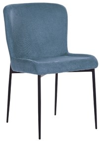 Kék kárpitozott szék kétdarabos szettben ADA Beliani