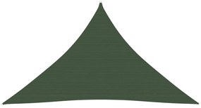sötétzöld HDPE napvitorla 160 g/m² 4 x 4 x 5,8 m