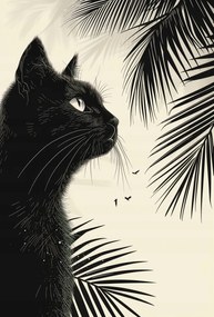 Poszter 67,5x100cm Elmélkedés a pálmafák árnyékában