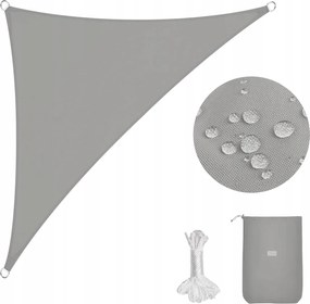 Kerti Napvitorla Napellenző Napellenző 250 x 350 Világosszürke