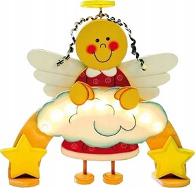 Csillogó angyalka fa karácsonyi dekoráció 34 cm