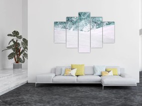 Kép - Türkiz absztrakció (150x105 cm)
