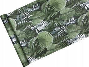 Design tapéta Zöld és ezüst Levelek Glamour stílusban