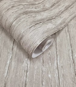 Holden Decor Textura Sapele arany-ezüst deszkamintás fémhatású vlies tapéta – 66151