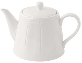 Elite White fehér porcelán teáskanna domború mintával 850 ml