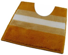Fürdőszoba-szőnyeg BARLETTA Sárga - Sárga / 50 x 50 cm WC kagyló elé, kivágással