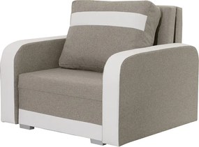 KONRAD fotelágy Bézs/fehér