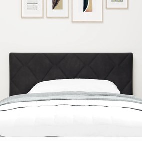 Fejtámla Gyémánt Blokk Design Fekete 90 cm Velúr