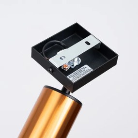 Sollux SL.1374 - Fali spotlámpa WINX 1xGU10/10W/230V fekete/réz