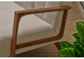 TUMI kétszemélyes kanapé krémszínű