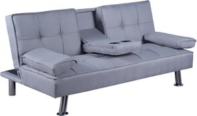Kinyitható kanapé, szürke, GOLDIA NEW