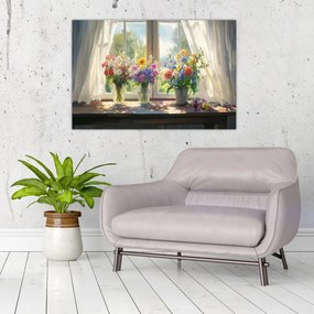 Kép - Csokor az ablaknál (90x60 cm)