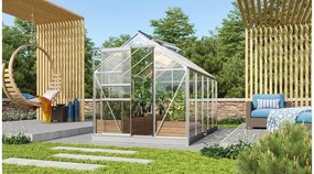 üvegház VITAVIA VENUS 6200 tiszta üveg 3 mm ezüst színű LG1028