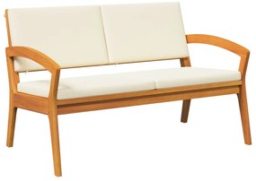 Kerti pad párnákkal 115x70x72 cm Tömör akácfából
