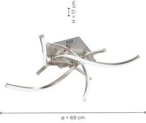 Leuchten Direkt 11995-55 - LED RGB Dimmelhető csillár SWING LED/24,4W/230V + távirányító