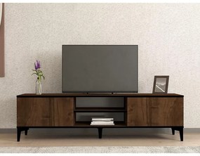 TV szekrény Erem - Walnut, Black