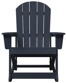 Adirondack hintás székek 2 pcs Tengerészkék HDPE