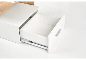 GORA íróasztal tölgy/fehér